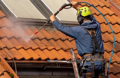 Démoussage et hydrofuge de toiture au Claux